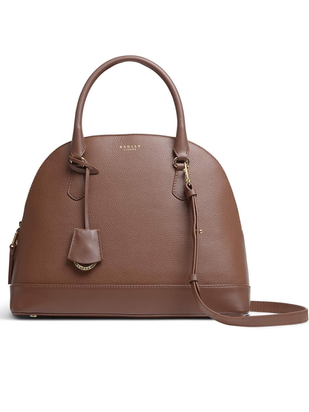 RADLEY LONDON Anchor Mews Brown Leather Dome Satchel